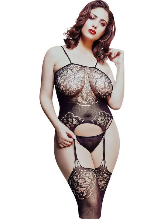 Fen Bao Fen Bao Sexy Bodystocking Mesh Black