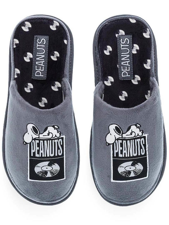 Snoopy Peanuts Men's Slipper Gray