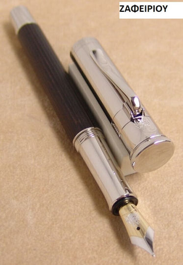 Faber-Castell Classic Πένα Γραφής Medium Ξύλινη με Μπλε Μελάνι