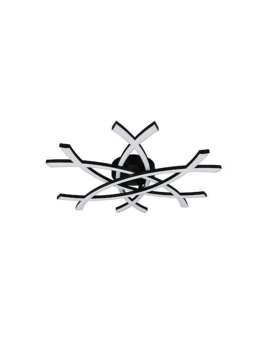 Trio Lighting Ceiling Mount Light Black with Integrated LED