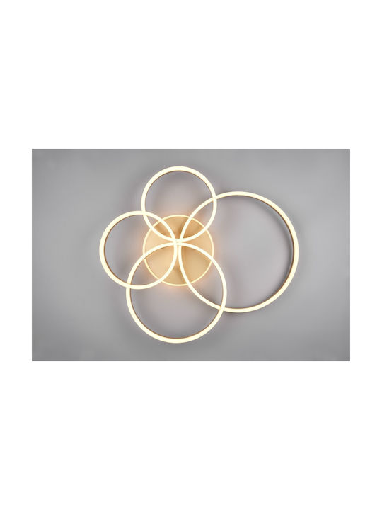 Trio Lighting Drake Plafonieră de Tavan Aurie