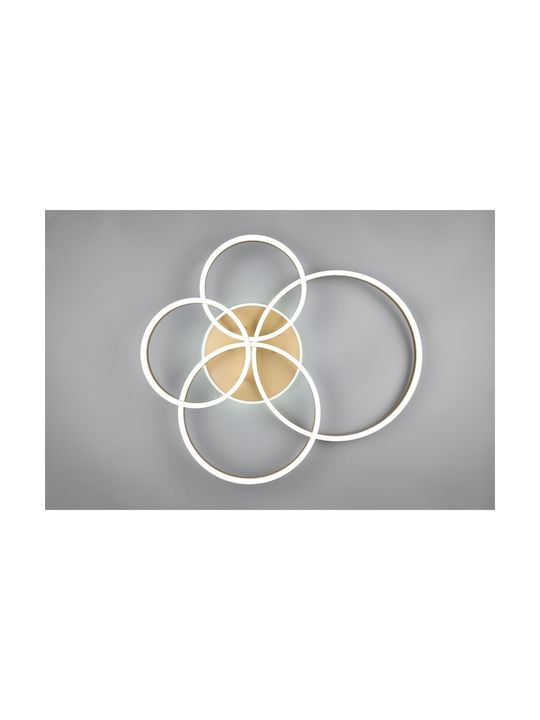 Trio Lighting Drake Plafonieră de Tavan Aurie