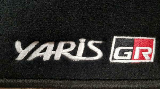Toyota Γνήσιο Σετ 4 Πατάκια Textile Pa 800gr Gazoo Racing Yaris Hybrid 17'-19' Οδηγού Συνοδηγού 2 Πίσω