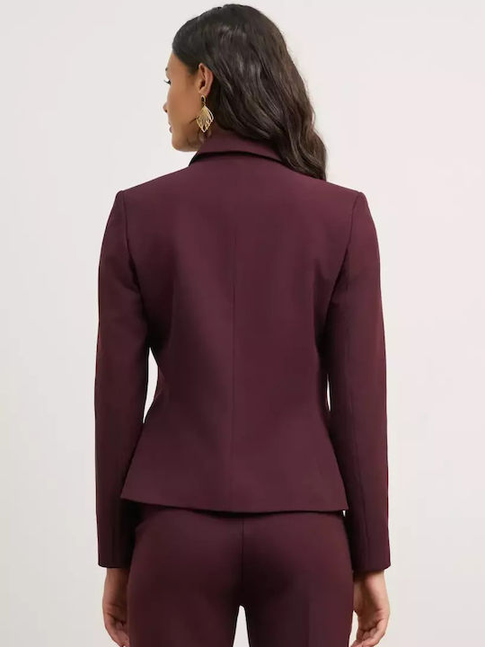Desiree Lang Damen Mittellang Blazer Brown