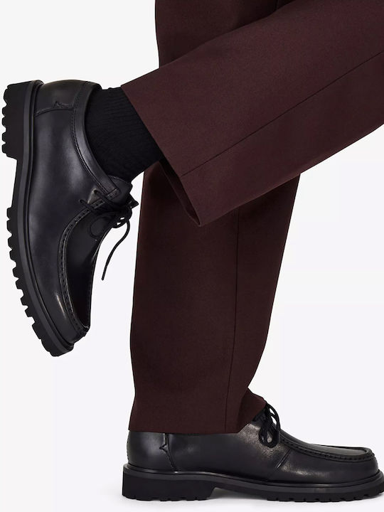 Seam Leder Herren Mokassins in Schwarz Farbe