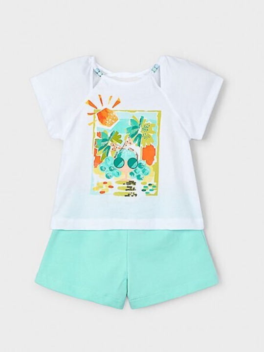 Kinder-Set mit Shorts Sommer 2Stück Pink