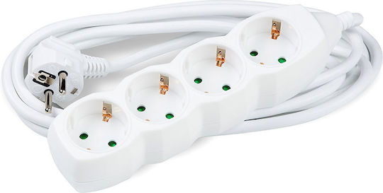 Technik Steckdosenleiste 4 Positionen mit Kabel 1.5m