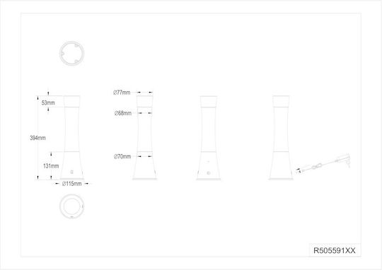 Trio Lighting Διακοσμητικό Φωτιστικό LED 3000K Lava Lamp