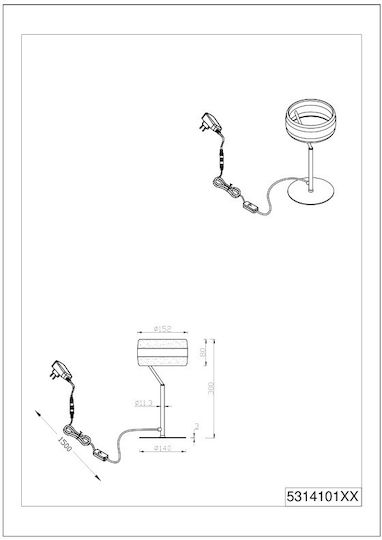 Trio Lighting Dios Dekorative Lampe Silber