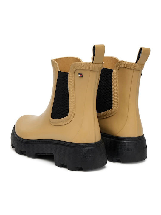 Damen Gummistiefel Beige