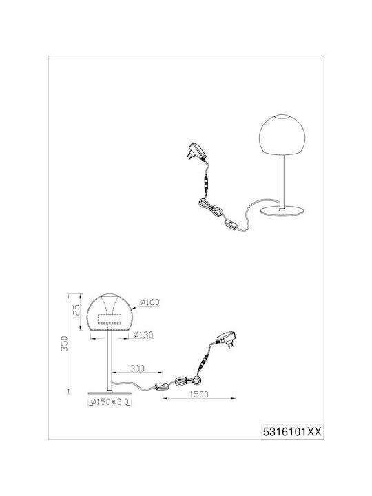 Trio Lighting Dekoratives Tischlicht Flynt Natürliches Weiß