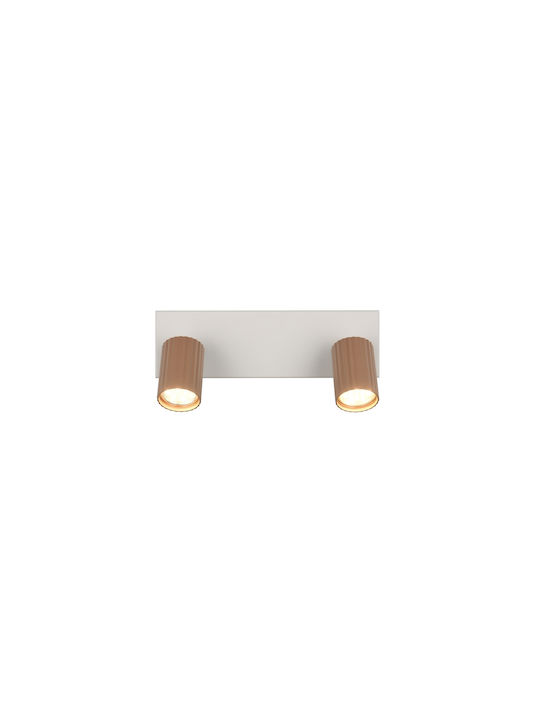 Trio Lighting Soka Σποτ σε Καφέ Χρώμα