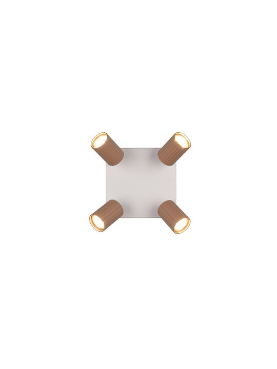 Trio Lighting Soka Σποτ σε Καφέ Χρώμα