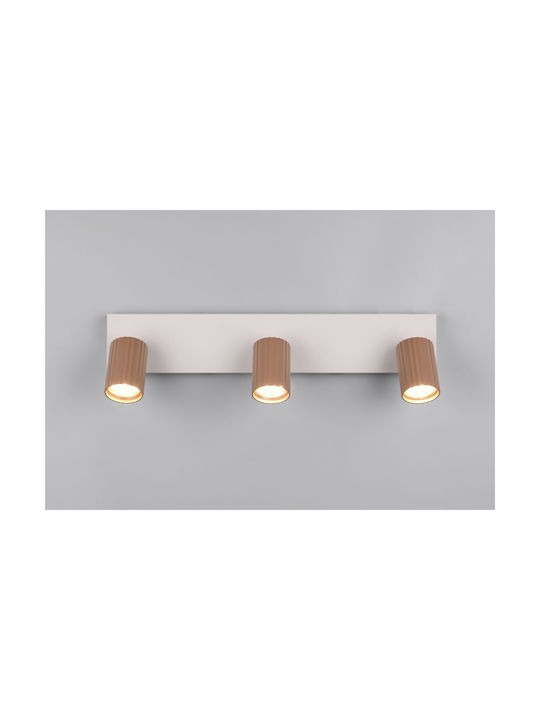 Trio Lighting Soka Σποτ σε Καφέ Χρώμα