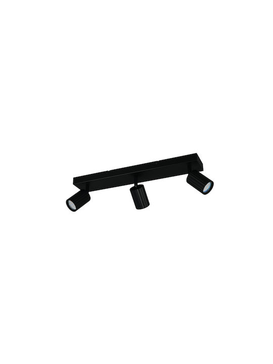 Trio Lighting Soka Σποτ σε Μαύρο Χρώμα