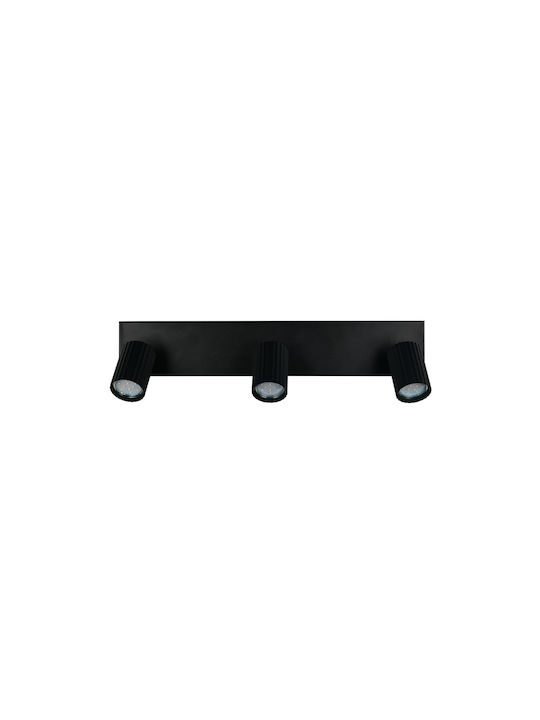 Trio Lighting Soka Σποτ σε Μαύρο Χρώμα