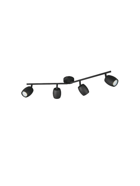 Trio Lighting Σποτ σε Μαύρο Χρώμα