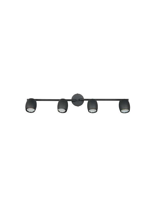 Trio Lighting Σποτ σε Μαύρο Χρώμα