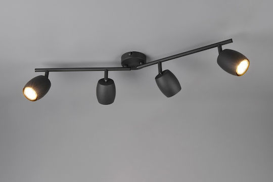 Trio Lighting Σποτ σε Μαύρο Χρώμα