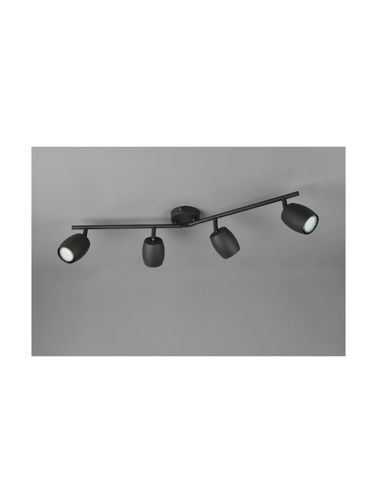 Trio Lighting Σποτ σε Μαύρο Χρώμα