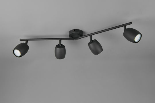 Trio Lighting Σποτ σε Μαύρο Χρώμα