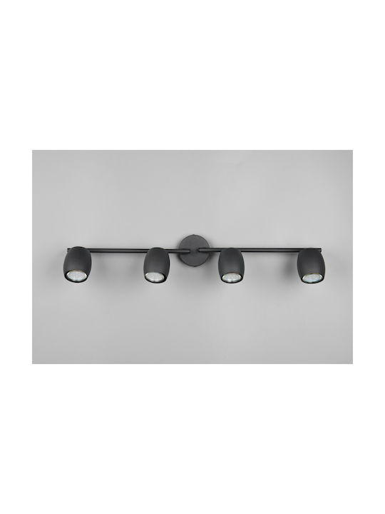 Trio Lighting Σποτ σε Μαύρο Χρώμα