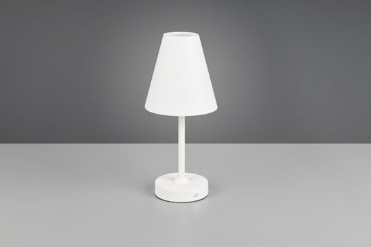 Trio Lighting Metal Table Lamp LED with White Shade and Base