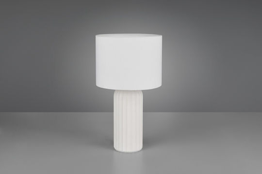 Trio Lighting Ceramic Table Lamp with White Shade and Base