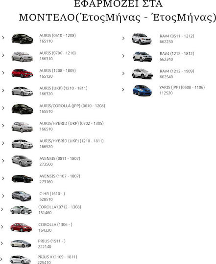 Toyota Γνήσιο Φίλτρο Λαδιού Corolla Auris Avensis C-hr Rav4 Prius 04152yzza6
