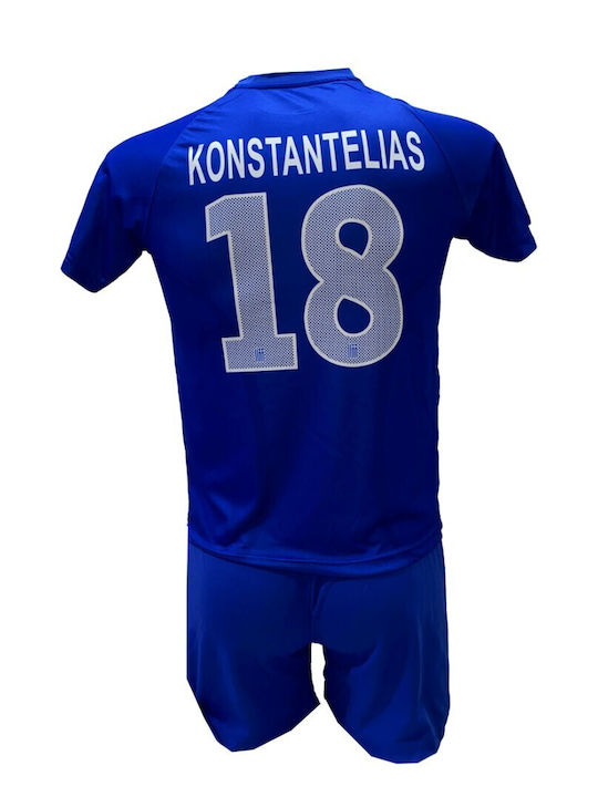 Kids Football Set Konstantelias Greece National Team Blue 1023-28
