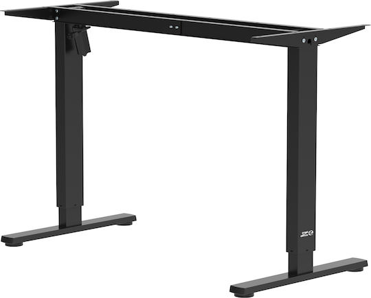 Ergo Office Er-400 B Klappbar Schreibtischbasis aus Metall mit Regulator in Schwarz Farbe 112x50x70cm