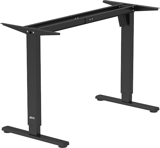 Ergo Office Er-400 B Klappbar Schreibtischbasis aus Metall mit Regulator in Schwarz Farbe 112x50x70cm