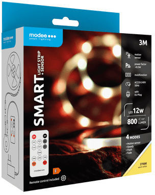 Modee Lighting LED Strip Battery Warm White Light 3m with Remote Control