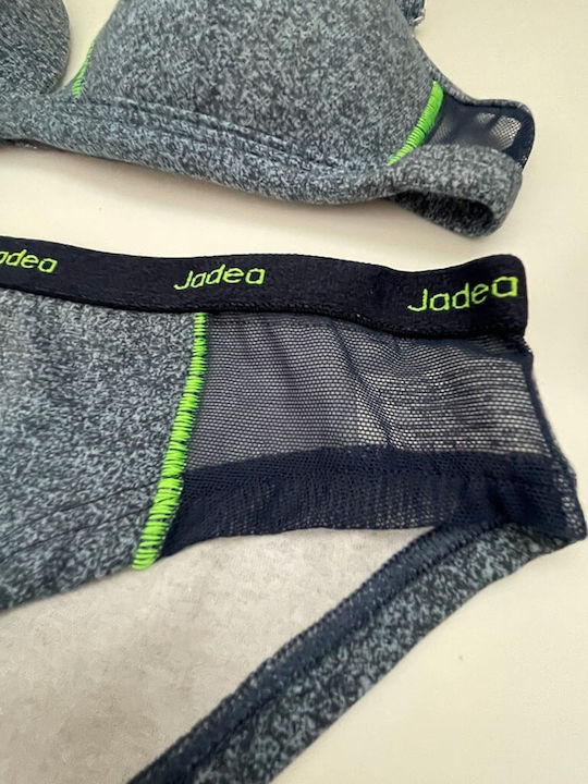 Jadea Underwear Set with Bra & Slip Blue