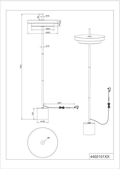 Trio Lighting Keaton Φωτιστικό Δαπέδου Trio Lighting Keaton Φωτιστικό Δαπέδου