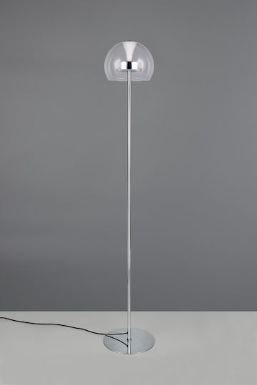 Trio Lighting Flynt Floor Lamp Silver