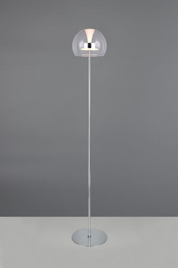 Trio Lighting Flynt Floor Lamp Silver