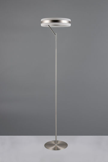 Trio Lighting Dios LED Floor Lamp Silver