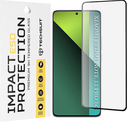 Techsuit Back Cover Tempered Glass Negru (Redmi Note 13 Pro 5G / Poco X6Honor X6)
