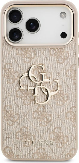 Guess Big 4G Classic Logo Back Cover Synthetic Leather / Leather Rose Gold (iPhone 17 Pro Max)