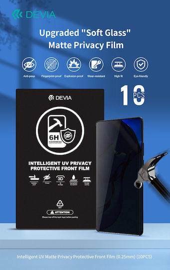 Devia 0.25mm Privacy Ματ Screen Protector 10τμχ