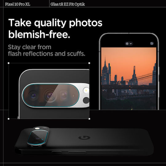 Glass tR EZ Fit Optik 2 Pack Camera Protector Tempered Glass Transparent for Google Pixel 10 Pro XL AGL09663