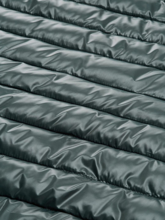 Gecă Puffer Fără Mâneci Waterproof Verde