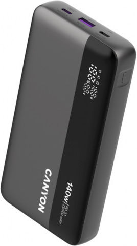 Canyon OnPower 25000mAh 140W with USB-A Port and 2 USB-C Ports Power Delivery / Quick Charge 3.0 Gray