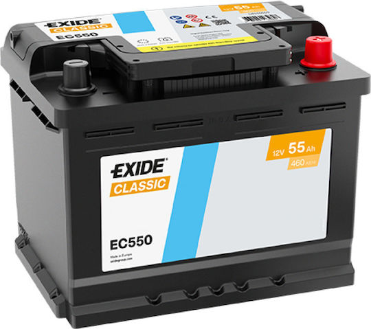Exide Batterie Boot / Auto mit Kapazität 55Ah und CCA 460A