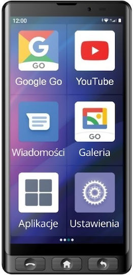 MaxCom MS601 Dual SIM (4/64GB) Κινητό με Μεγάλα Κουμπιά Μαύρο