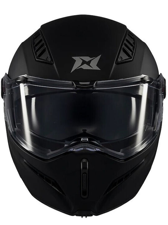 Axxis Ghostfighter A1 Black Matt Κράνος Μηχανής Flip-Up ECE 22.06 1750gr με Sunvisor