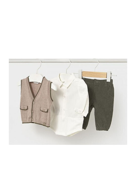 Set pentru copii cu pantaloni Iarnă 3buc Verde