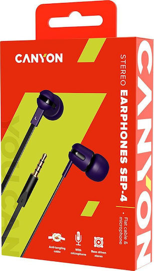 Canyon CNS-CEP4 Căști Handsfree In-ear Cu Bătaș 3.5mm Violet