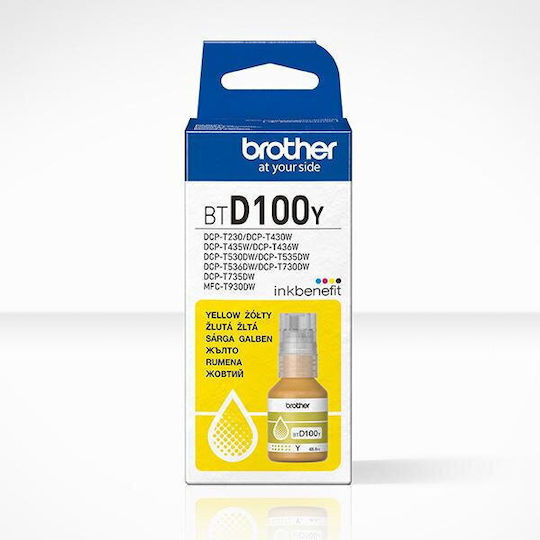 Brother BTD100Y Γνήσιο Μελάνι Εκτυπωτή InkJet Κίτρινο (BT-D100Y)